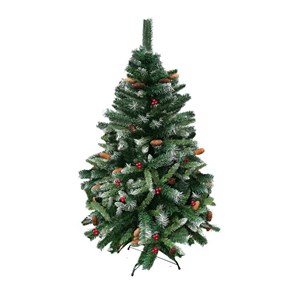 Árvore Natal de Decorada Alpina Nevada 120cm 195 Galhos - Magizi