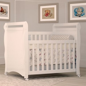 Berço Mini-cama Mirelle 100% MDF Branco - Carolina Baby