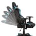 Cadeira Gamer Thunder  Giratoria Reclinavel Azul Moobx