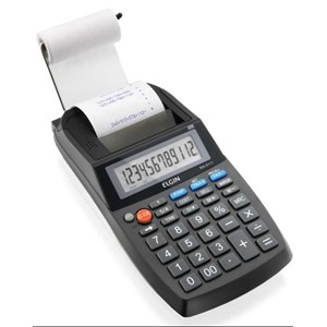 Calculadora de Impressão 12 Dígitos sem Adaptador Preta - Elgin 