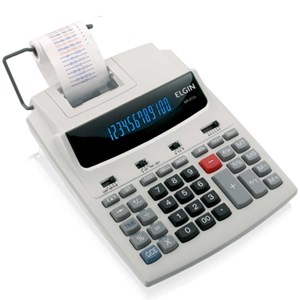 Calculadora de mesa c/ 12 dígitos calendário  e impressão de data MR-6124 - Elgin