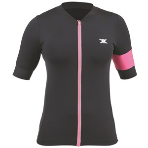 Camisa Ciclismo DX-3 Feminina Ultra 01 Preto / Rosa 