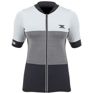 Camisa Ciclismo DX-3 Feminina Ultra 02 Cinza / Preto 