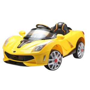 Carro Elétrico Esporte Amarelo Com Controle Remoto 127v