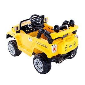 Carro Infantil Jipe Elétrico Trilha Amarelo Com Controle Remoto
