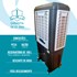 Climatizador de ar evaporativo portátil 160 watts 100 Litros Ultraar 220V