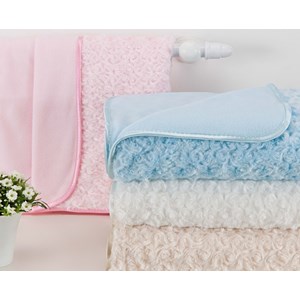 Cobertor Manta para Bebê Petit Azul 1,00m x 1,50m Andreza
