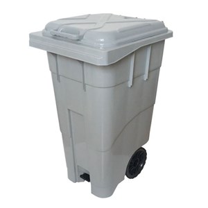 Coletor de Lixo Lixeira 120 Litros Com Pedal E Rodas Antares