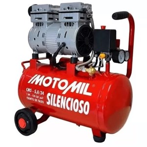 Compressor Silencioso Cms-5,0/24l 5pcm 120psi Motomil - 220v
