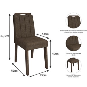 Conjunto 2 Cadeiras Elisa Cimol