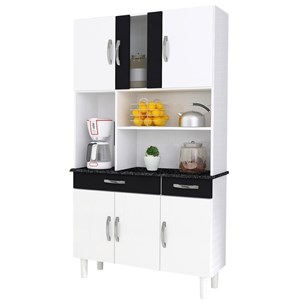 Cozinha Compacta Kit 6 Portas Estilo - Kaiki Móveis