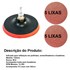 Disco De Borracha C/velc. 125mm Com 10 Lixas 100 E Haste Adaptada - MTX