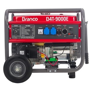 Gerador de Energia à Gasolina 9Kva 110/220V B4T9000E Partida Elétrica BRANCO