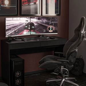 Mesa Gamer para Computador Preta Lotus - Politorno