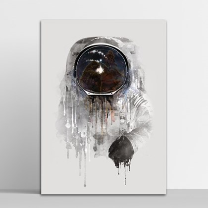 Placa Decorativa Astronauta 2 20X30Cm