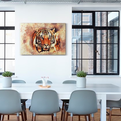 Quadro Decorativo em Tela Canvas Tigre 40x60cm