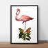 Quadro Decorativo Flamingo 20X30Cm Preto