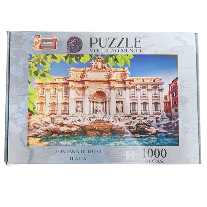 Quebra Cabeça Puzzle 1000 peças Fontana di Trevi Itália Uriarte