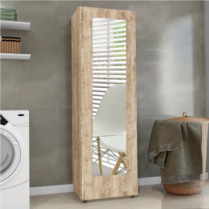 Sapateira Atena Carvalho Prata Com Espelho 01 Porta 04 Prateleiras Lojas Maxi Sapateira Atena Carvalho Prata Com Espelho 01 Porta 04 Prateleiras Lojas Maxi