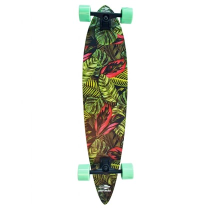 Skate Longboard Mormaii Folhas Verde e Vermelho Bel Fix