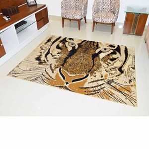 Tapete veludo Marbella Epic Art Tigre 148 X 200cm - Rayza Tapetes